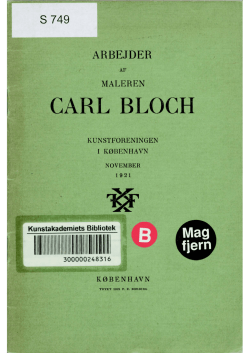 CARL BLOCH - Danmarks Kunstbibliotek