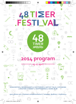 program 2014 pdf - 48 timer festival