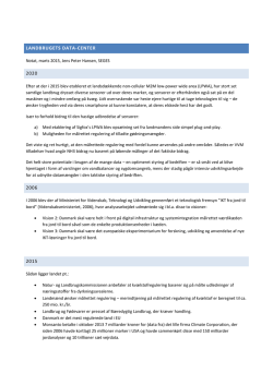 LANDBRUGETS DATA-CENTER 2020 2006 2015 - Projekter
