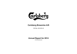 Carlsberg Breweries A/S Annual Report for 2014