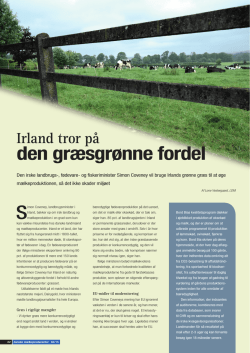 den græsgrønne fordel - Danske Fødevare og Landbrugsjournalister