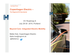 Copenhagen Electric – - EV Roadmap Conference
