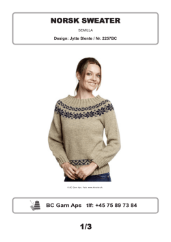 NORSK SWEATER 1/3