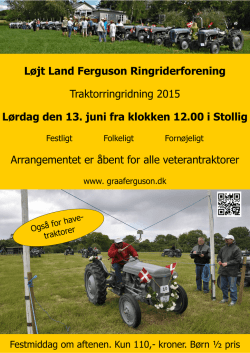 Løjt Land Ferguson Ringriderforening Traktorringridning 2015