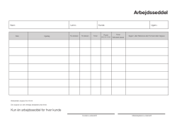 Arbejdsseddel - Euro