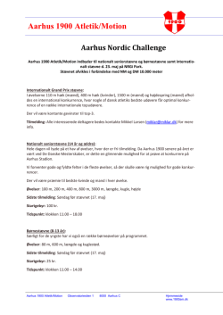 Aarhus Nordic Challenge (inkl. NM 10000m) 23. maj 2015