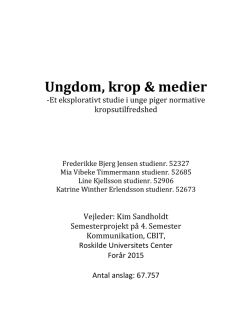 Ungdom, krop & medier - Roskilde University Digital Archive
