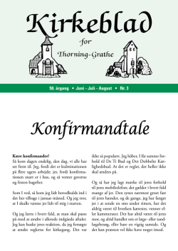 Kirkeblad Juni - Aug 2015