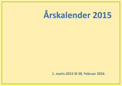 se årskalender 2015/2016