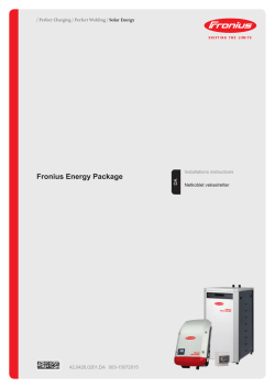 Circuit diagrams: Fronius Energy Package