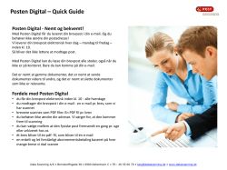 Posten Digital – Quick Guide
