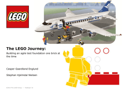 The LEGO Journey: Building an agile test