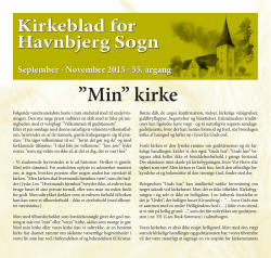 Kirkebladet September - November 2015