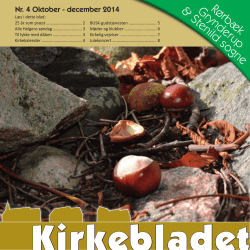 Kirkeblad for oktober-november-december 2014