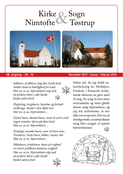 Kirkeblad 16 2016 - Nimtofte og Tøstrup menighedsråd