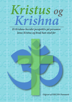 Et Krishna-bevidst perspektiv på personen Jesus Kristus og hvad