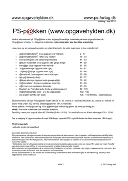 PS-p@kken (www.opgavehylden.dk)