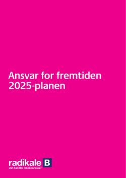 Ansvar for fremtiden 2025-planen