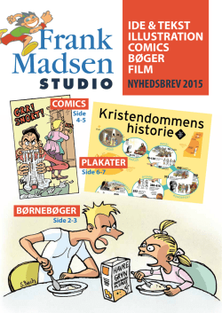 NYHEDSBREV 2015 - Frank Madsen Studio