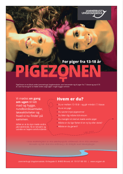 Folder om PigeZonen - Jammerbugt Ungdomsskole