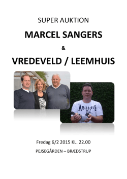 MARCEL SANGERS VREDEVELD / LEEMHUIS