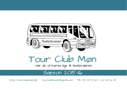 Se programmet - Tour Club Møn