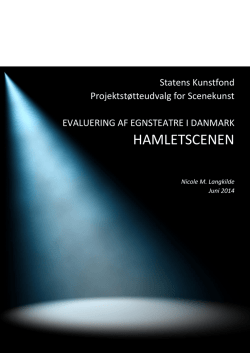 Evaluering af HamletScenen - 2014