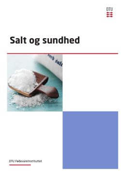 Salt og sundhed - DTU Fødevareinstituttet