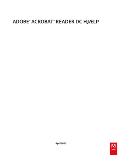 ADOBE® ACROBAT® READER DC HJÆLP