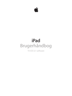 iPad Brugerhåndbog