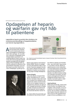 Opdagelsen af heparin og warfarin gav nyt håb til patientene