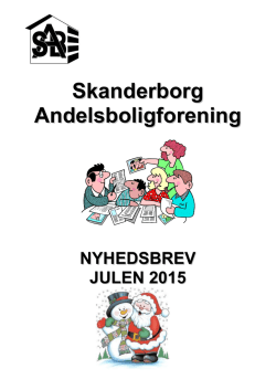 Nyhedsbrev JUL 2015 - Skanderborg Andelsboligforening