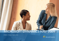 Microsoft Dynamics NAV 2009 Generel PDF