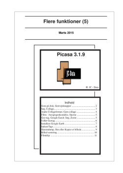 Flere funktioner (5) Picasa 3.1.9