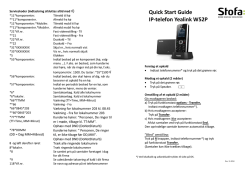 Quick Start Guide IP-telefon Yealink W52P
