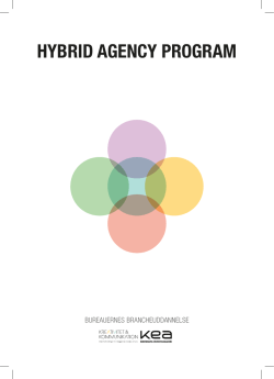 HYBRID AGENCY PROGRAM - Kreativitet & Kommunikation