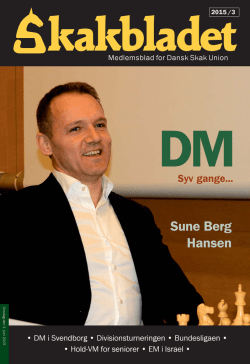 Sune Berg Hansen - Dansk Skak Union