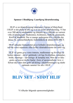 Sponsor i HLIF - Houlbjerg/Laurbjerg IF