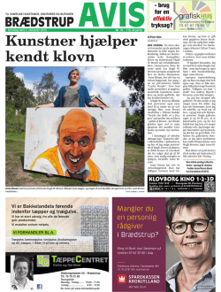 Kunstner hj&aelig;lper kendt klovn