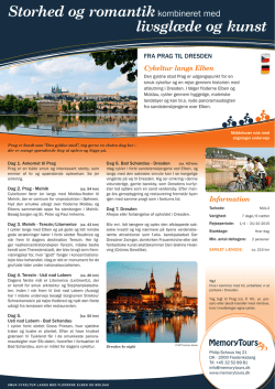 MUL 2 – 8 dage på Elben – Fra Prag til Dresden