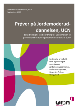 Prøver ved jordemoderuddannelsen UCN