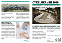 folderen Hent informationsfolderen om Cykelnerven 2016