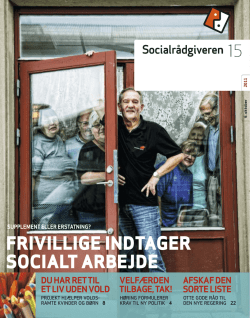Socialrådgiveren nr. 15-2011 - Dansk Socialrådgiverforening