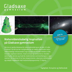 Naturvidenskabelig inspiration på Gladsaxe gymnasium