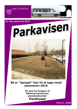 Parkavisen April-Maj 2015