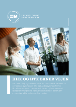 HHX OG HTX BANER VEJEN - Danske Erhvervsskoler