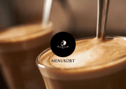 MENUKORT - Conrad Café
