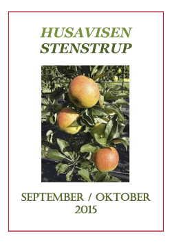 Husavisen Stenstrup September