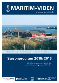 Hent sæsonprogram 2015/2016 - Maritim