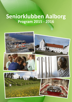 Seniorklubbens program 2015-2016